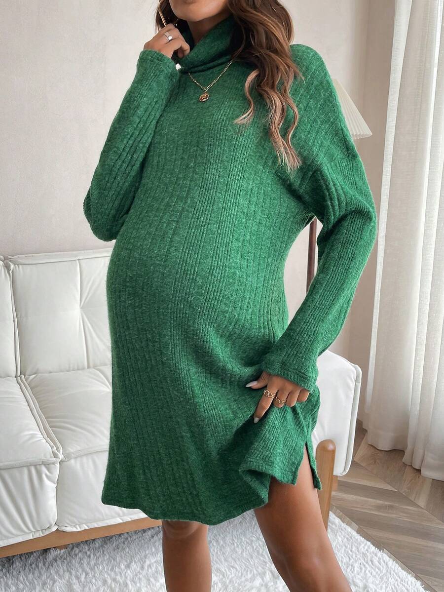 SHEIN 孕婦連身裙 - 綠色 - 查看 1