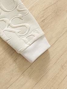 Monos Impresos Con Letras Para Bebé Niño - Albaricoque - Ver 6