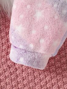 嬰兒女童星星圖案連帽外套和褲子套裝 - 彩色 - 查看 6