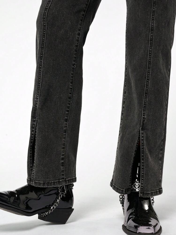 Men's Solid Color Denim Jeans