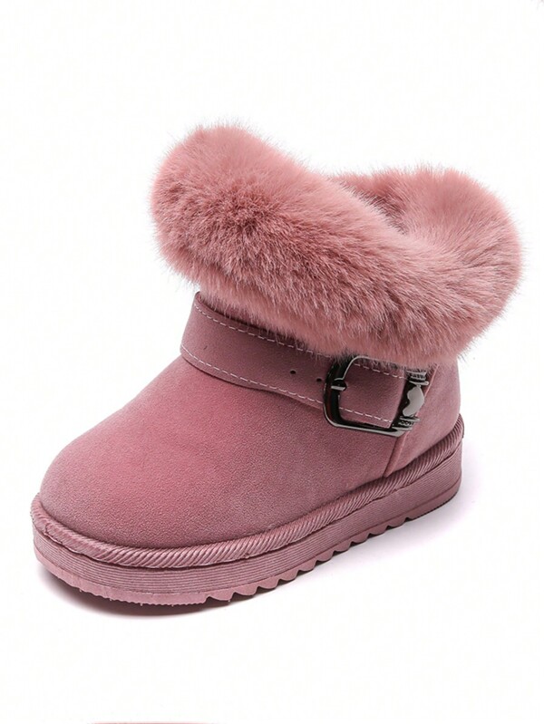 Winter New Kids’ Snow Boots Midbig Child Girls' Boots Princess Short