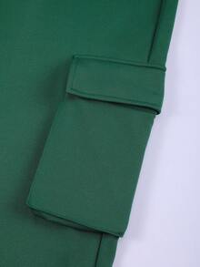 Manfinity LEGND Men Contrast Pocket Sweatshirt & Cargo Pants - Green - View 6