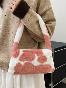 ROMWE Kawaii 女士毛絨肩袋 - 粉色 - 查看 2