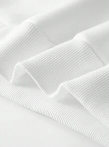 男士卡通图案落肩连帽衫（不含 T 恤），适合万圣节 - 白色 - 查看 3