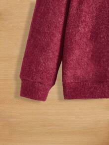 3入組/套小男童素色運動衛衣,隨機色 - 彩色 - 查看 4