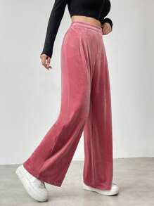 SHEIN Essnce 女性長褲 - 粉色 - 查看 3