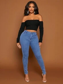 SHEIN SXY 女士毛衣 - 黑色 - 查看 4