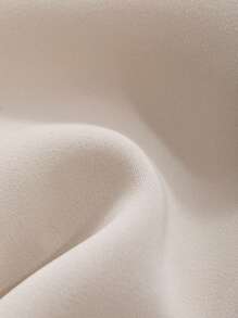 DAZY Chất rắn Túi nghiêng Bộ đồ ngủ Cami - Màu be - Xem 9