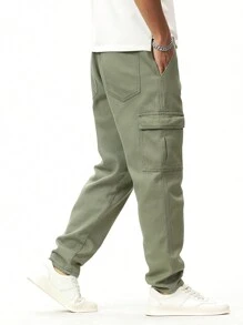 Manfinity Men's Cargo Style Denim Jeans With Side Pockets