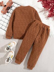 2 Stücke/set Kleinkind Jungen Jacke Und Hose Outfit