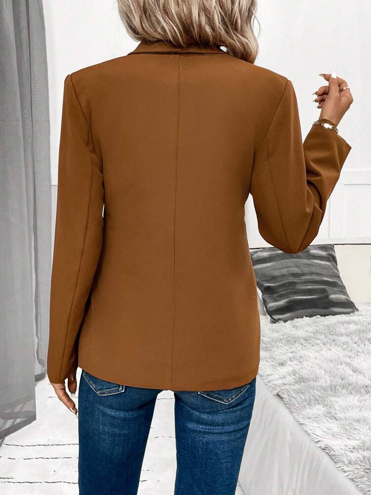 Shawl Collar Knot Front Blazer