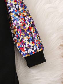 SHEIN 女童拉甘袖運動衫 - 彩色 - 查看 6