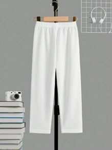 SHEIN Cô Gái Trẻ Chi tiết về Flap Áo khoác Quilted & Quần & Hoodie - Nhiều màu - Xem 9