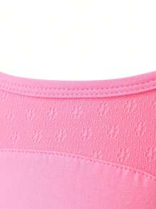 1件年輕女孩芭蕾舞連身衣，長袖舞蹈裙，芭蕾舞者用蕾絲紗裙，舞蹈練習服裝表演服裝 - 西瓜粉 - 查看 4