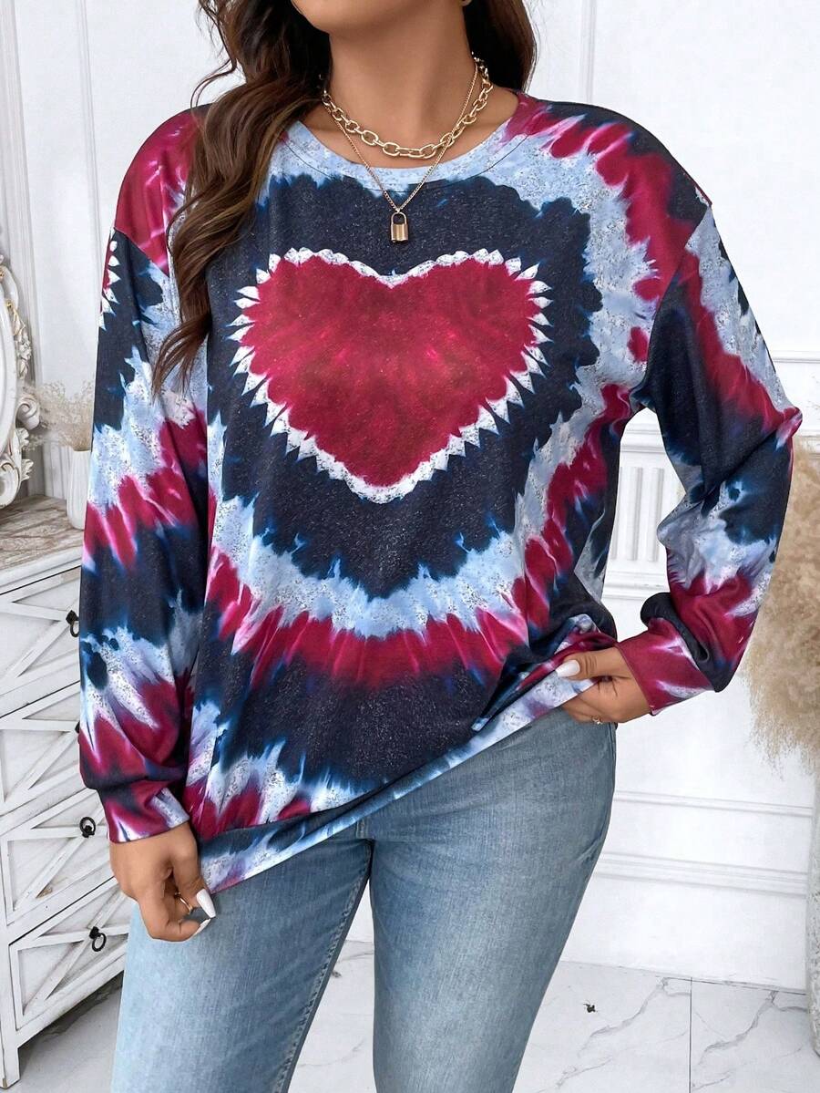 SHEIN LUNE Áo nỉ Plus Size - Nhiều màu - Xem 1