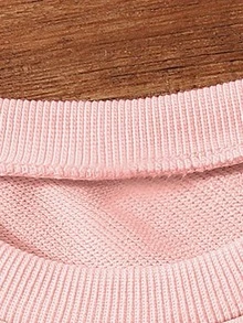 SHEIN Sudadera Con Letras Y Estampado De Leopardo Para Niñas Jóvenes - Rosa - Ver 5