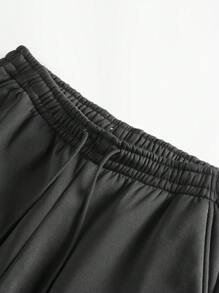 Manfinity Homme 男款抽繩連帽羊毛毛圈套頭衫和褲子套裝 - 彩色 - 查看 7