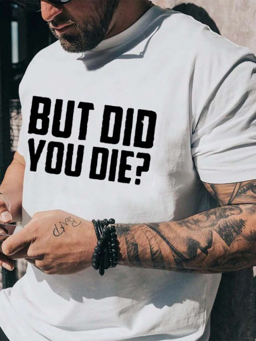 Manfinity LEGND Nam Kích thước lớn In Áo thun Với Từ Mẫu - trắng - Xem 1