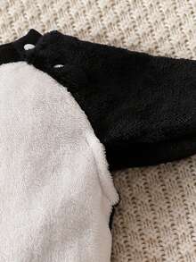 SHEIN Đứa bé trai Thêu Mô hình Cartoon Tay Raglan Trang phục áo liền quần & Mũ - Nhiều màu - Xem 7