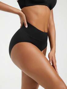 SHAPORA Solid Shapewear Panty - Black - View 3