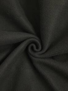 Manfinity Hypemode Men's Plus Size Christmas Printed Fleece Round Neck Sweatshirt - Black - View 5