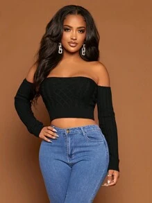 SHEIN SXY 女士毛衣 - 黑色 - 查看 3