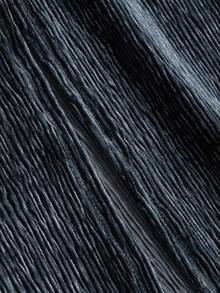 FRIFUL Women'S Back Split Hem Skirt - Blue - View 6