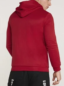 Manfinity VCAY 宽松版型男士拉链保暖连帽衫，适合秋冬穿着