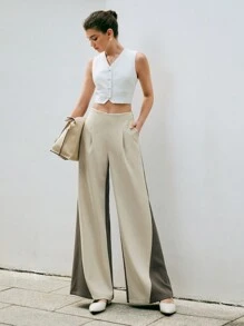 Anewsta 女士西裝褲 - 杏色 - 查看 7