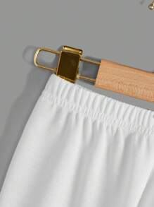 SHEIN Cô Gái Trẻ Chi tiết về Flap Áo khoác Quilted & Quần & Hoodie - Nhiều màu - Xem 4