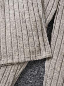 SHEIN Tween Girl Casual & Elegant Áo ba lỗ ấm áp, quần dài và áo khoác dài Bộ 2-3 chiếc - Màu be - Xem 5