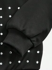 Willy Wonka and the Chocolate Factory X SHEIN Plus Polka Dot & Letter Graphic Drop Shoulder Pullover