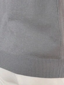 Elegant New Chinese Style Long Sleeve Fashionable Contrast Color Sweater, Autumn - Baby Blue - View 4