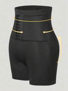 Women's High Waisted Shapewear Bottoms - Black - View 3