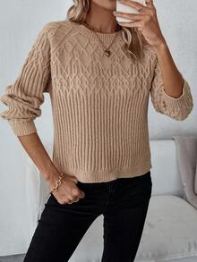 SHEIN Essnce Jersey De Cuello Alto
