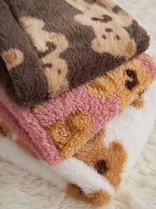 3pcs Họa tiết gấu Flannel Quần ngủ - Nhiều màu - Xem 6