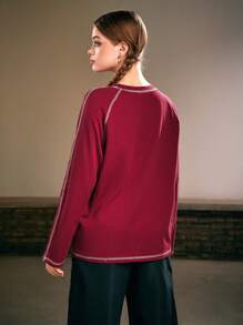 Harry Potter | ROMWE 拉幹袖頂部縫紉t恤