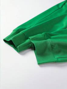 Men's Spring & Autumn Fashionable Sweatpants With Digital Print, Casual Outdoor Drawstring Trousers - Green - View 3