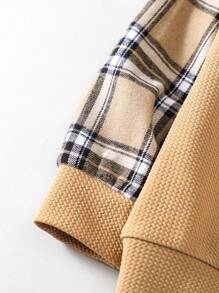 SHEIN Con trai Kẻ sọc Vá lại Áo nỉ Và Quần jean Bộ - Nhiều màu - Xem 7