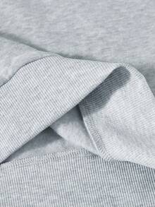 SHEIN EZwear 大尺碼聖誕圖案圓領運動衫 - 灰色 - 查看 6