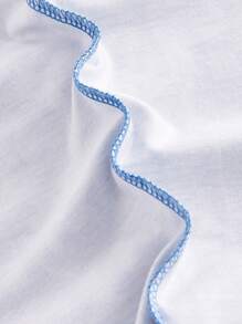 Willy Wonka and the Chocolate Factory X SHEIN Plus Funnel Neck Long Sleeve Dress With Alphabet Print