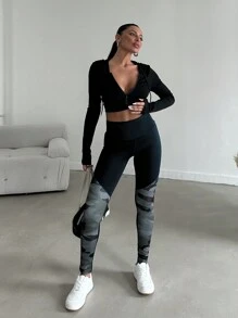 EURMUSE Leggings Ajustados Para Mujer - Negro - Ver 4