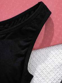 SHEIN Yoga Basic 2入組/套女性運動型胸罩和內衣套裝 - 彩色 - 查看 6