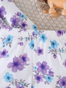 Atuendo Casual De Manga Larga Con Estampado De Elefante Para Bebé Niña Primavera/otoño