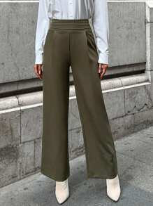 EURMUSE Women's Trousers - Green - View 1