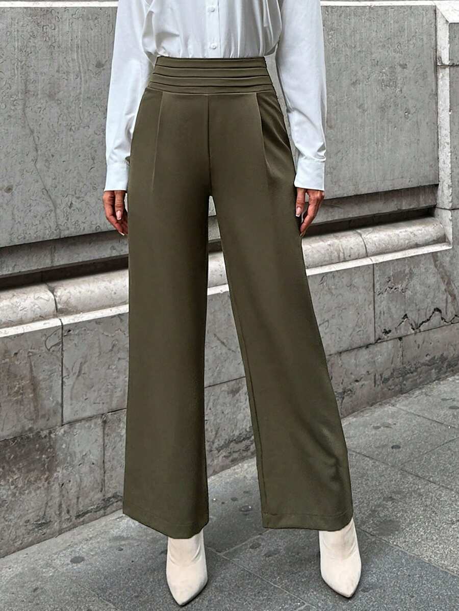 EURMUSE Women's Trousers - Green - View 1