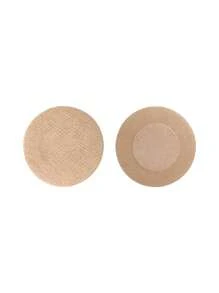 20 Màu da Điền kinh Vải không dệt Dùng một lần Bras Nắp núm vú - Màu be - Xem 3