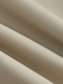 SHEIN MOD 净色阔腿裤 - 杏色 - 查看 3