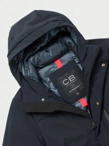 Men's Fashionable Hooded Jacket, Wind-Proof, Warming - Navy Blue - View 6