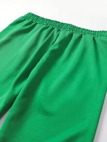 Men's Spring & Autumn Fashionable Sweatpants With Digital Print, Casual Outdoor Drawstring Trousers - Green - View 5
